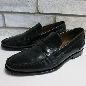 G. H. Bass Strap Leather Penny Loafers Shoes 9.5 M